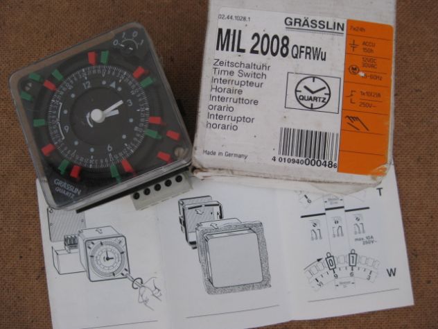 Timer switch - Interruttore orario – Interrupteur horaire