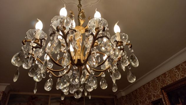 Coppia lampadari con pendenti cristallo - Foto 2