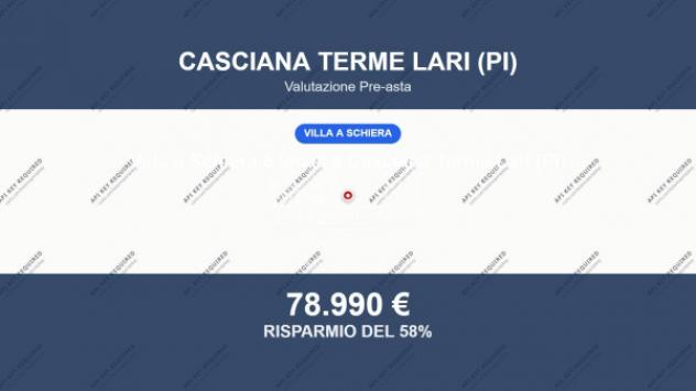 Immobile in asta di 129 m² con più di 5 locali e box auto in vendita a Casciana Terme Lari