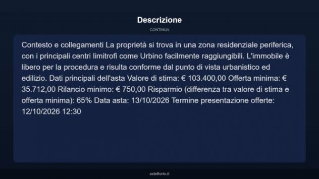 Immobile in asta di 87 m² in vendita a Urbino - Foto 13