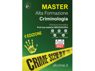 Master di Alta Formazione in Criminologia