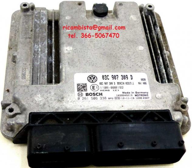 03C907309D 0261S06338 Volkswagen Passat 1.4 centralina motore Bosch