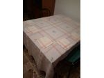 Set Tovaglia grande rettangolare + 10 Tovaglioli in puro Bisso disegni natalizi