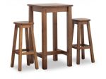 set tavolo alto 60x60x3 con 02 sgabelli