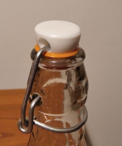 Bottiglie di vetro costolato trasparente vuote - Foto 6