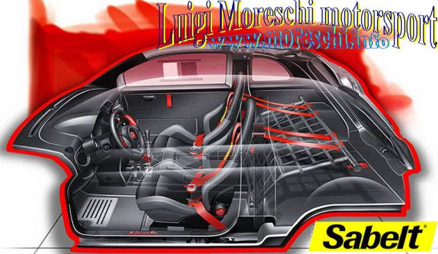 Cintura Sabelt Racing 4 punti, Tuning per Abarth - Foto 4