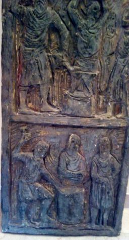 Pannello in gesso verde 1965. - Foto 2