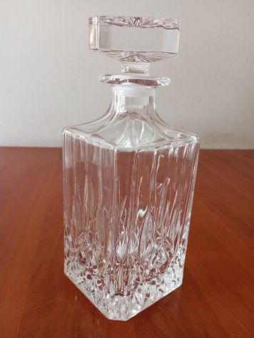 Bottiglia Per Liquori In Cristallo Vintage Anni 80 - Foto 8