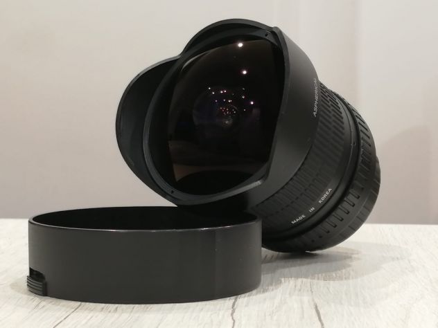 SAMYANG 8mm Fish-eye per Canon EF + scatola - Foto 6