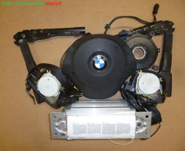 DISPOSITIVO AIRBAG LATO GUIDA KIT VOLANTE 2 SPINE CENTR. NERO/VERDE+ 2 SPINE LAT. NERO/VERDE+ CONTATTO SPIRALATO+ 2 CINTURE BMW Serie 1 E87 5 porte C