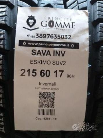 2 gomme 215 60 17 sava inv a4251 - Foto 2