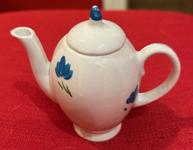 Set Da Tè In Miniatura Di Porcellana Blu - Servizio Da Dinnerware In Miniatura, Regalini Giapponesi Per Casa Di Bambole O Collezione