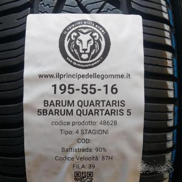 4 gomme 195 55 16 barum a48628 - Foto 2