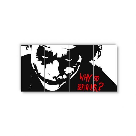 Quadro moderno The Joker dipinto a mano pop art - Foto 2