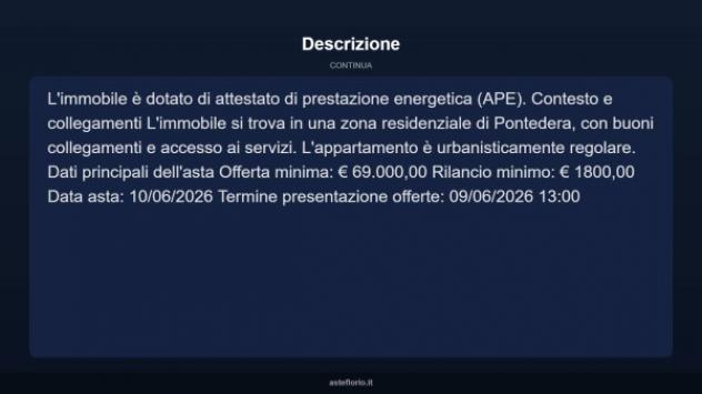 Immobile in asta di 82 m² in vendita a Pontedera - Foto 4
