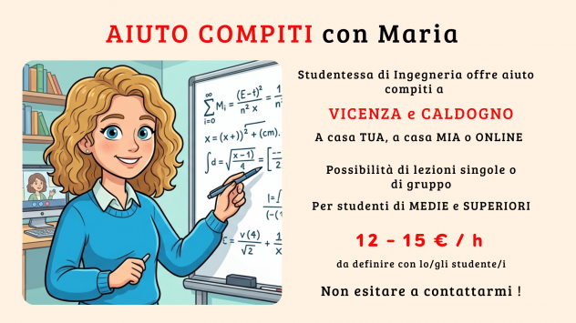 AIUTO COMPITI - VICENZA E CALDOGNO