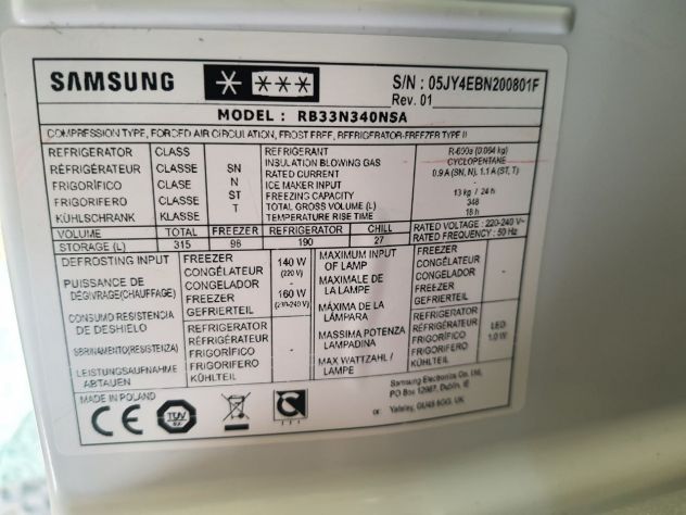 frigo Samsung alta gamma A+++ da aggiustare - Foto 4