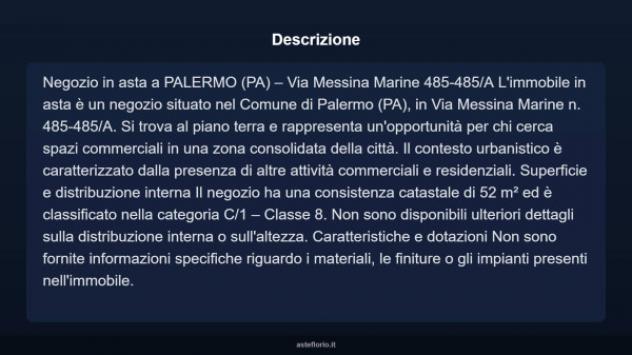 Immobile in asta di 52 m² in vendita a Palermo - Foto 3