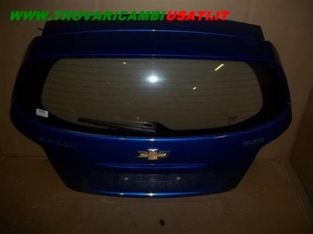 PORTELLO POST. BLU MET. CON MOTORINO CHEVROLET AVEO (T250)  Carrozzeria  Lamierati esterni  Portello  Portello post. CHEVROLET - AVEO - 01-06-2008 - 0