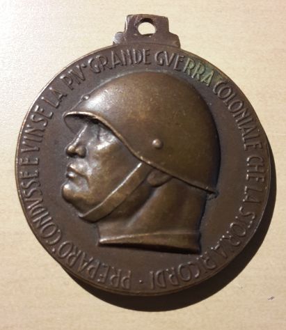 MEDAGLIA COMMEMORATIVA BENITO MUSSOLINI. - Foto 2