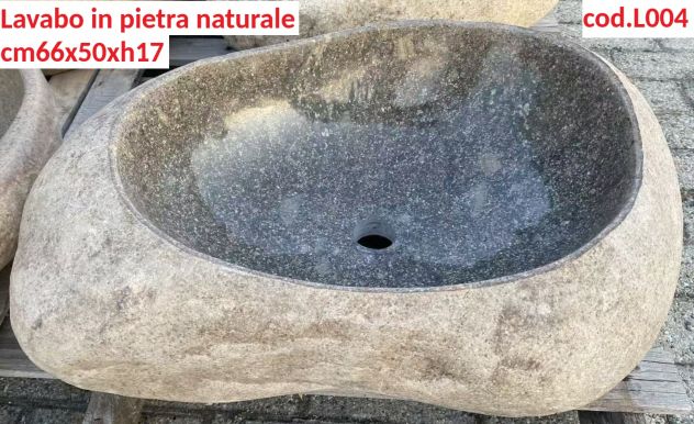 Lavabo lavandino da appoggio in pietra naturale 2 - Foto 6