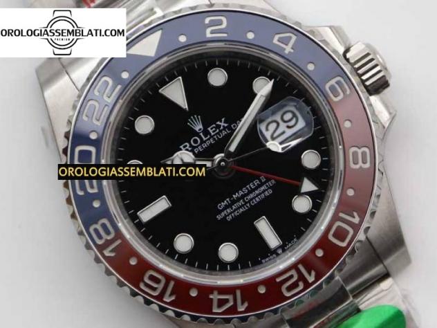 Replica Rolex GMT MASTER II 126710 BLRO 904L SS MIGLIOR EDIZIONE SU BRACCIALE OYSTER 3285 - Foto 2
