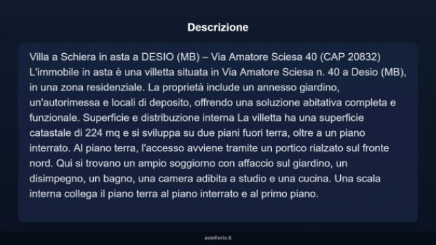 Immobile in asta di 224 m², box auto in vendita a Desio - Foto 17