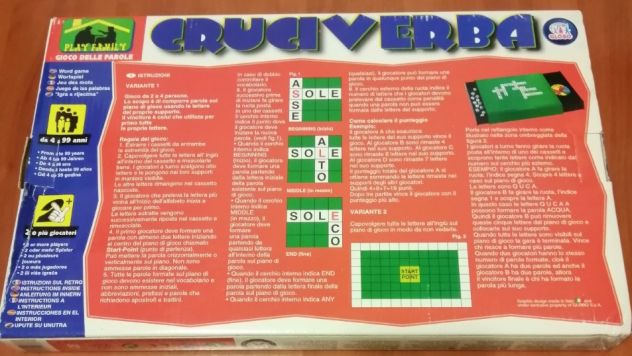 Cruciverba gioco da tavolo distribuito da Globo - Completo - Vintage anni 80 - Foto 3
