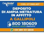 Deposito di Ampie Dimensioni in Affitto a Gallipoli