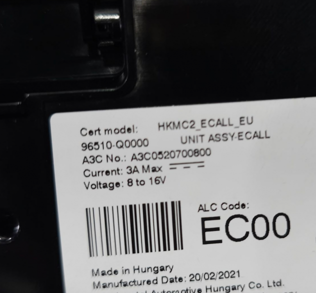 MODULO ELETTRONICO HYUNDAI Bayon Serie 96510-Q0000 G3LF Hybrid 1000 (21) - Foto 11