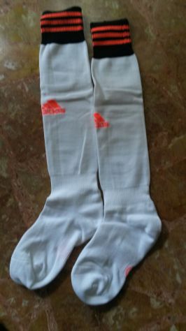 Calzettoni da calcio bianchi Adidas nuovi