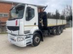 RENAULT TRUCKS CON CASSONE RIBALT.TRILAT.E GRU RETROCABINA rif. 21998277