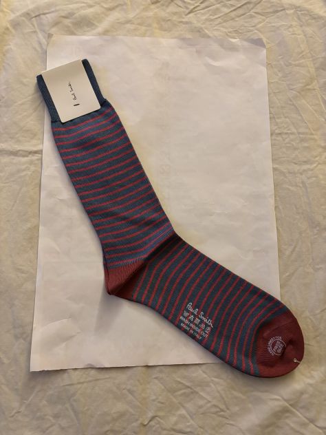 CALZE NUOVE CON CARTELLINO UOMO FIRMATE ORIGINALI”PAUL SMITH”MADE IN ITALY