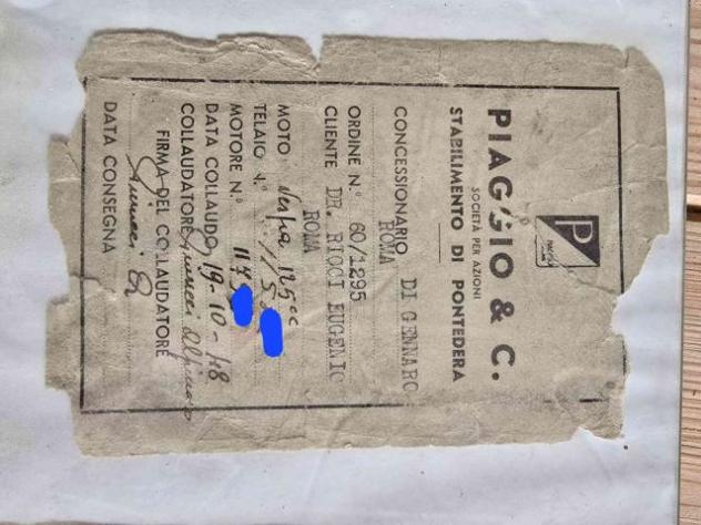 PIAGGIO Vespa 125 faro basso V1T Bacchetta rif. 23987653 - Foto 7