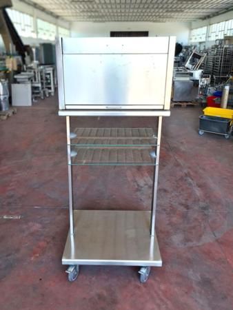 carrello self service inox e vetro usato - Foto 3