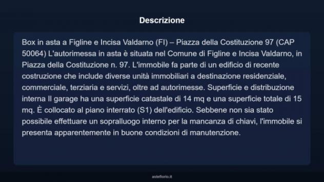 Immobile in asta di 15 m² in vendita a Figline e Incisa Valdarno - Foto 4