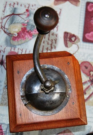 macina caffe in legno vintage con cassetto 10x13h18 - Foto 5