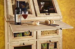 Dispensa 4 porte 4 cassetti con tiretto laccato decorato cod 7408 - Foto 2