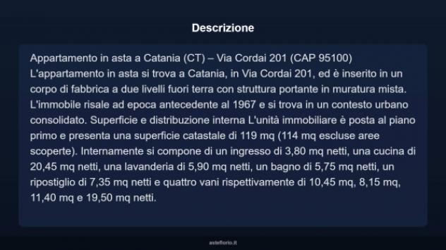 Immobile in asta di 119 m² con più di 5 locali in vendita a Catania - Foto 4