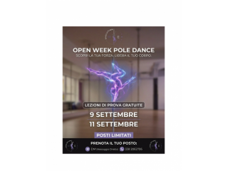 OPEN WEEK POLE DANCE & POLE SPORT A SASSUOLO! 🩰✨