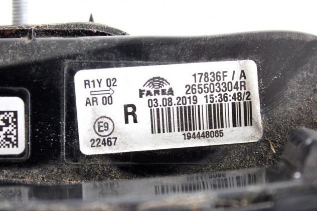 265503304R FARO FANALE POSTERIORE DESTRO PARTE INTERNA RENAULT CLIO 1.0 B 74KW 5M 5P (2020) RICAMBIO USATO - Foto 6