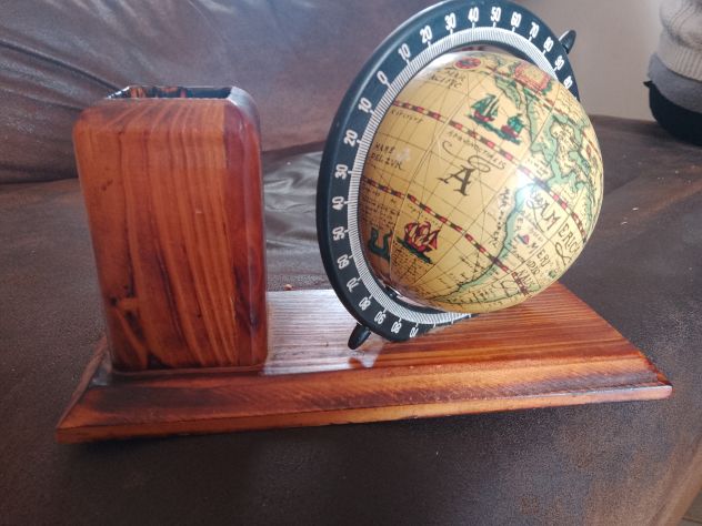Mappamondo Portapenne Da Tavolo In Legno da Collez - Foto 3