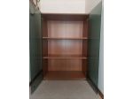 LIBRERIA in LEGNO con ANTE IN VETRO OPACO