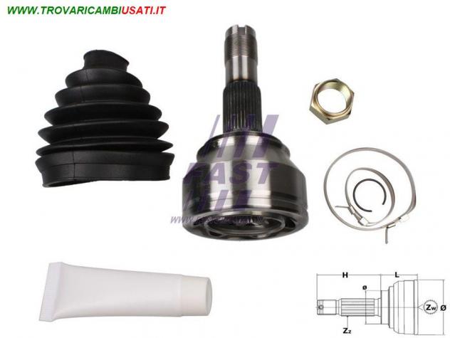 GIUNTO OMOCINETICO FIAT DUCATO 06 ESTERNO 15/17Q LOCK MIDDLE FT25078K  FIAT - DUCATO LASTRATO / CABINATO 2P - 2006  2014