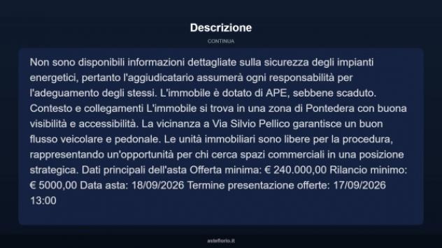 Immobile in asta di 397 m² in vendita a Pontedera - Foto 8