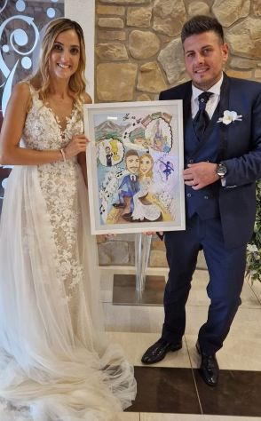 CARICATURE RITRATTI matrimoni comunioni battesimi compleanni lauree 18 - Foto 5