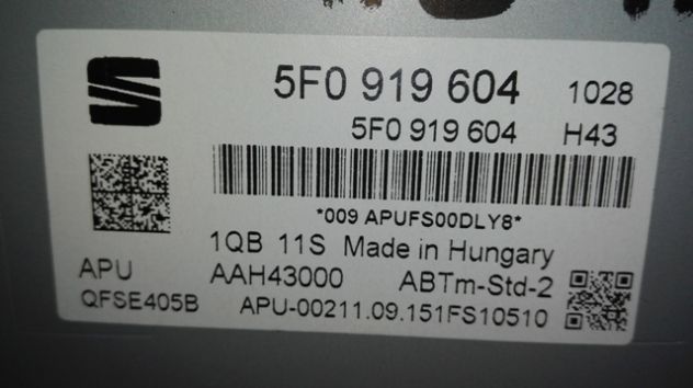 Autoradio multifunzione Seat Ibiza Fr del 2016 (5F0919604) - Foto 3