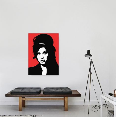 Quadro Amy Winehouse dipinto a mano pop art