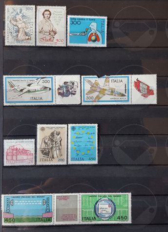 ITALIA 1980-1985 lotto di 90 francobolli - Foto 3