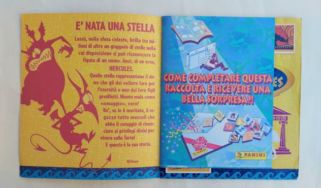 Album figurine Disney Hercules Panini 1997 con 194 figurine attaccate come nuovo - Foto 2
